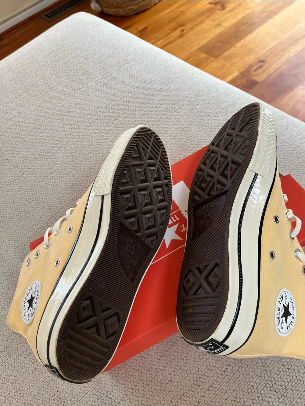 Converse Chuck Taylor All Star High Top Sneakers - Pale Yellow